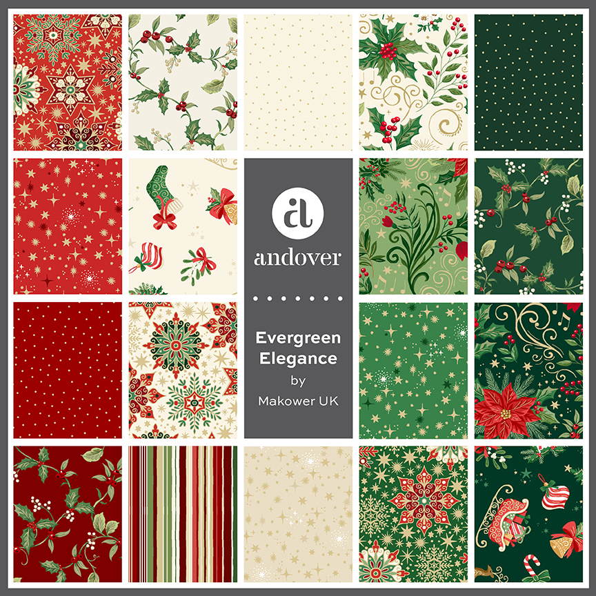 Evergreen Elegance by Makower UK