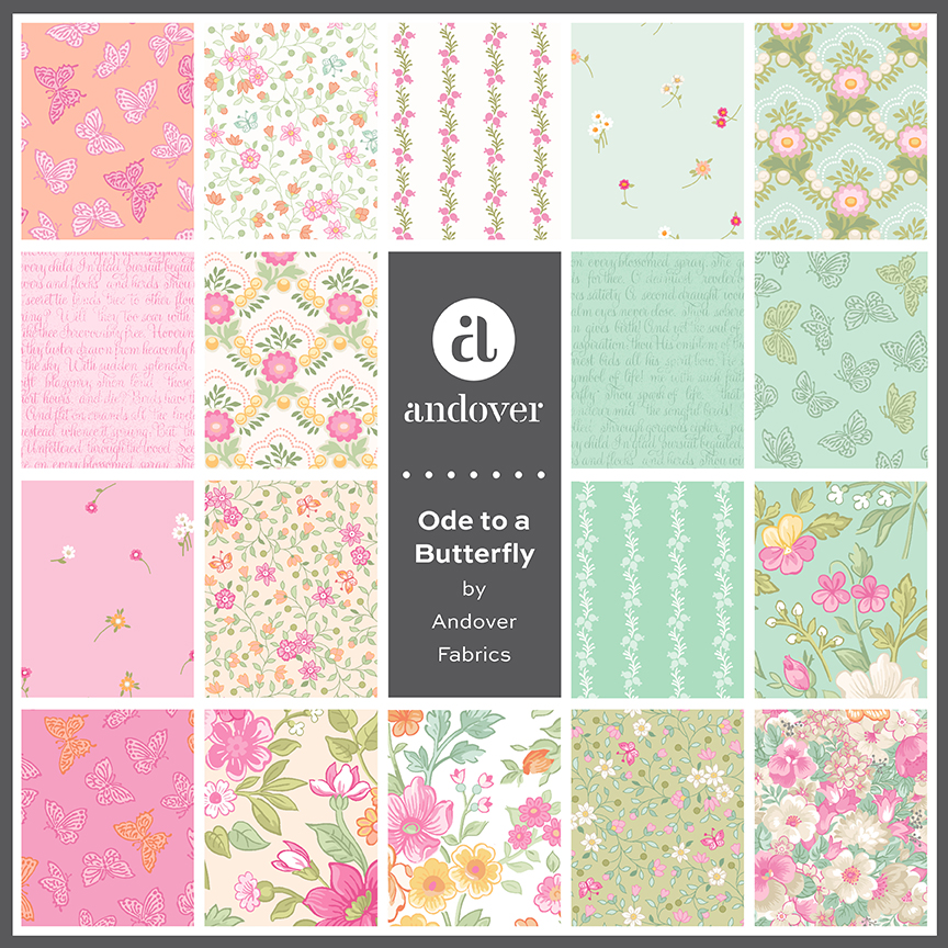 Ode to a Butterfly by Andover Fabrics