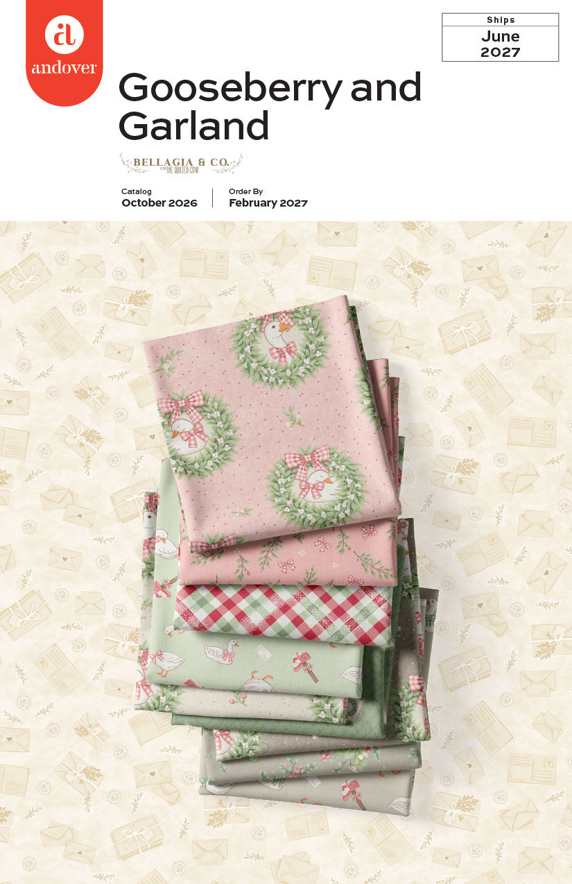 Gooseberry and Garland by The Quilted Cow