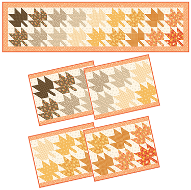 Changing Leaves Table Set - Butternut